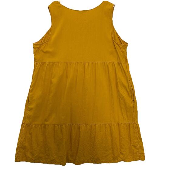 4X Croft & Barrow Yellow Ochre Sleeveless Dress - Picture 4 of 9